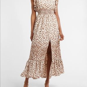 Leopard maxi dress NEW express